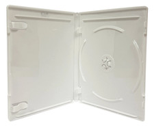 Lot Of 200 Premium Standard Solid White Blu-Ray Single Cases 12MM
