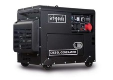 Generatore di corrente diesel 5000w 7.7 hp DPG5200-BE scheppach black