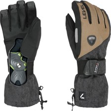 LEVEL Fly Snowboard Gloves with Wrist Guards 9 L Olive Green