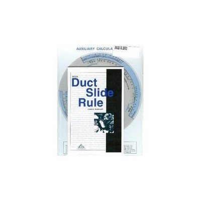 ACCA Duct Calculation Slide Rule by ACCA
