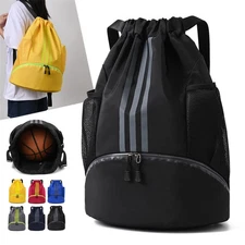 Drawstring Backpack Rucksack Bag Sport Gym Waterproof Sack Pack Bag Gym Bag