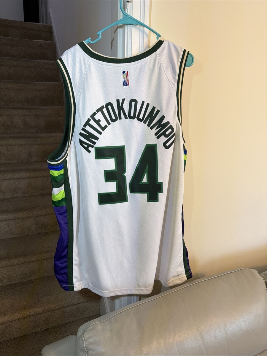 Nike Giannis Antetokounmpo Milwaukee Bucks City Edition Swingman