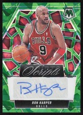 2024-25 MOSAIC SCRIPTS GREEN ICE RON HARPER AUTO CHICAGO BULLS #MS-RON