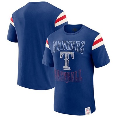 Darius Rucker Collection by Fanatics Royal Texas Rangers Distressed Sleeve 2XL 