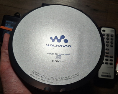 SONY D-VE45 Vintage Portable Video CD Player & Discman RARE | eBay