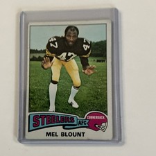 Topps 1975 Mel Blount #12 Pittsburgh Steelers Rookie Football NFL