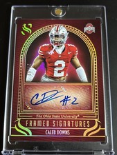 2025 Panini Silhouette Caleb Downs AUTO /99 Rookie NIL Cowboys!! OSU 