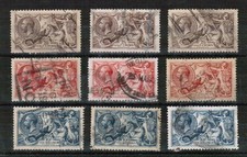 Great Britain King George V Seahorses Mixed Used Selection
