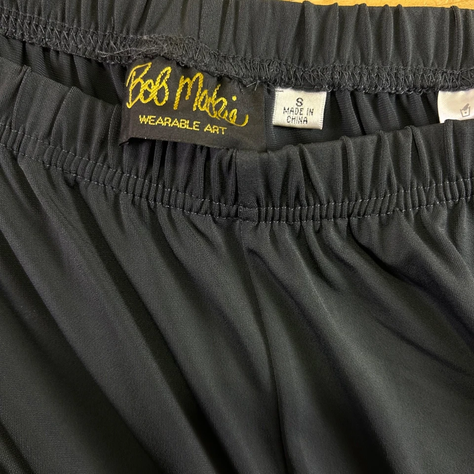 Bob Mackie Pants Womens Small Charcoal Gray Wide Leg Wearable Art Dress Pants - Image 2 of 4