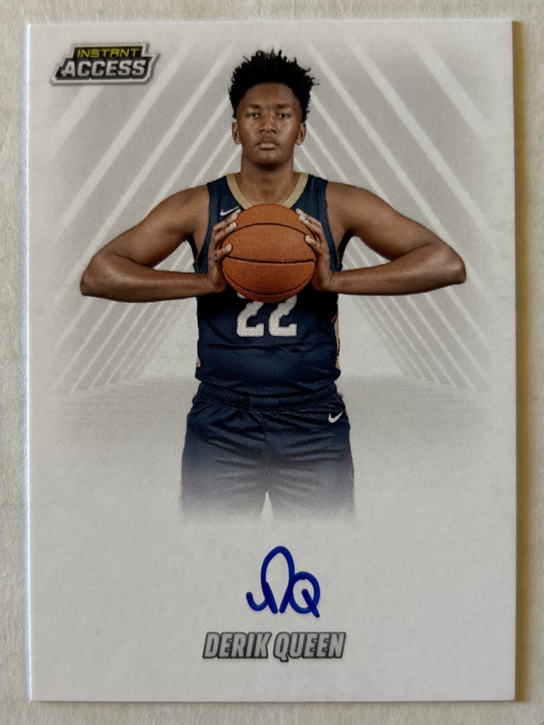 2025-26 Panini Instant Derik Queen Rookie Instant Access Auto Pelicans