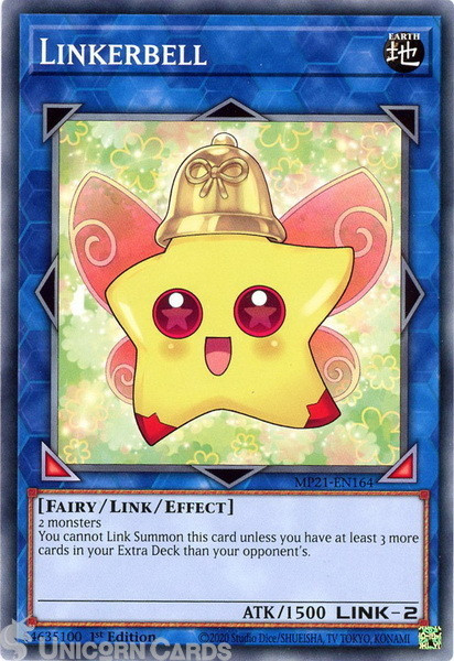 MP21-EN164 Linkerbell Common 1st Edition Mint YuGiOh Card