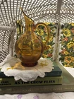 Blenko 991 Handblown Amber Glass Pitcher