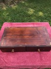 Vintage 2-Drawer Hardware Storage Card Cabinet Chest Primitive Hand Made — photo 1