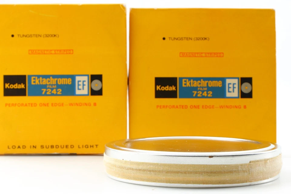 2x [Sin abrir] Kodak Ektachrome 7242 EF 200 pies para cámara de cine de película de 16 mm de JAPÓN Foto 2 de 4