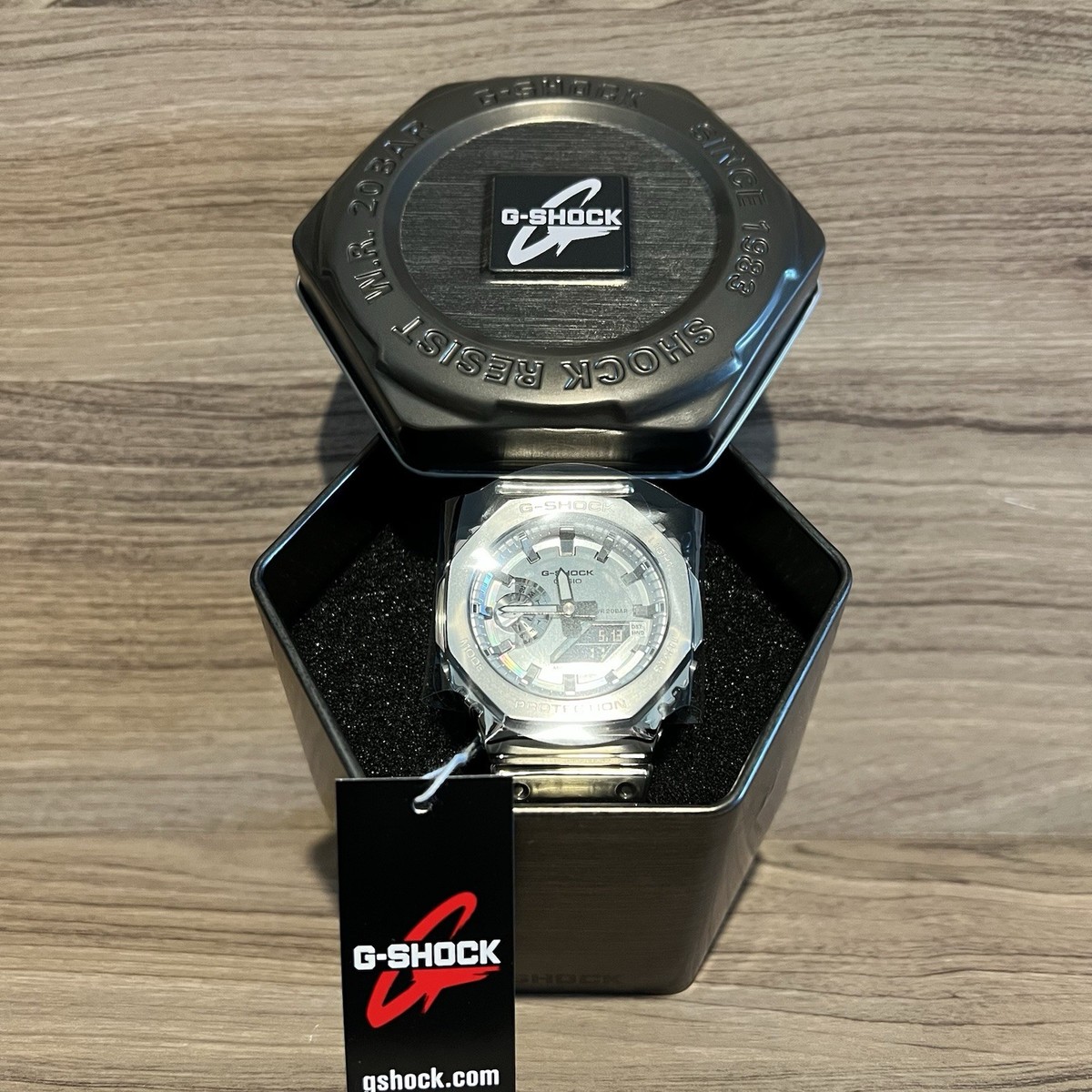 Casio G-Shock GM2100YM-8A Analog-Digital Watch (Metallic Silver
