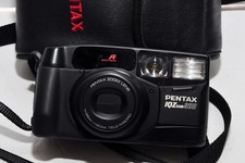 Pentax IQZoom 900 35mm Point Shoot Film Camera W/ Strap Case Tested working