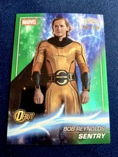 2025 Topps Chrome Marvel Studios Sentry Bob Reynolds rifrattore verde 61/199