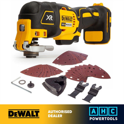 DeWalt DCS355N 18V XR bürstenloses oszillierendes Multitool + Zubehör nur Gehäuse
