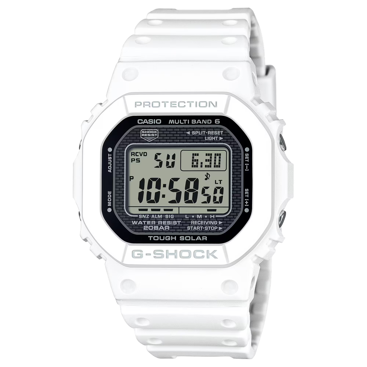 G-Shock GW5000HS-7 Tough Solar Multi-Band 6 White Square | eBay