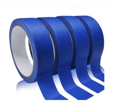 4 Rolls Premium Painters Tape, Blue Tape, Masking Tape, Paint Tape for Multi-Pur