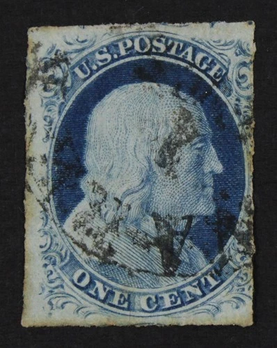 CKStamps: US Stamps Collection Scott#9 1c Franklin Used CV$95