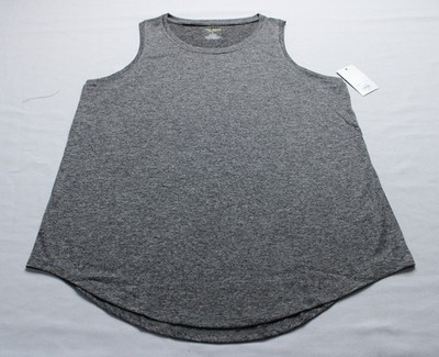 Tek Gear Women's Dry Tek Moisture Wicking Tank Top CN6 Grey SD Large NWT
