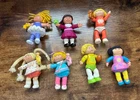 Cabbage Patch Kids 1984 and 1992 Vintage Poseable Figures lot of 7
