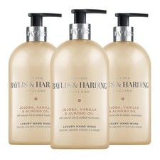 Baylis & Harding Jojoba, Vanilla & Almond Oil Hand Wash, 500 ml (Pack of 3) - 11.48 per litre