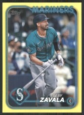2024 Topps Update Yellow #US180 Seby Zavala Seattle Mariners 1059