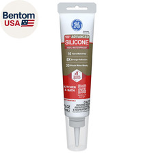 Advanced Silicone Caulk for Kitchen  Bathroom, Clear, 2.8 Fl Oz Tube, 1 Pack -