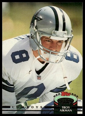 Troy Aikman 1992 Stadium Club #695 Dallas Cowboys | eBay