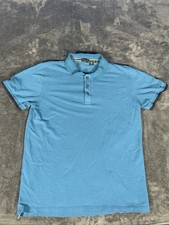 Hugo Boss Blue Polo Short Sleeve Shirt Pima Cotton Men s Size XL