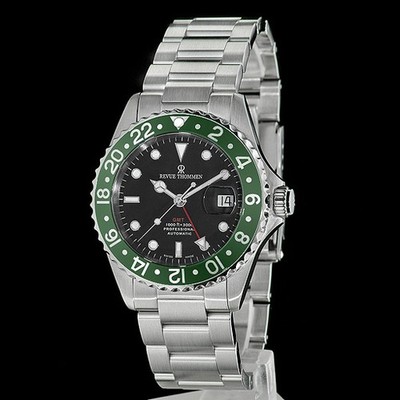REVUE THOMMEN Diver GMT AUTOMATIK Herren-Armbanduhr Edelstahl 17572.2134 NEU!!!