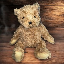 TOYS R US Shaggy Teddy Bear Plush Tan Light Brown 2015 Stuffed Animal 14"