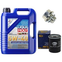 MotoröL Filter Set 5W-40 5 Liter + ÖLablassschraube FüR Mitsubishi Colt VI 1.3