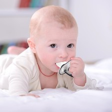 Sleeping Round Nipple Soother Panda Style Soother Soft Nipple Nighttime sturdy