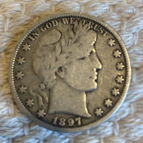 VF 1897-P Barber Half Dollar
