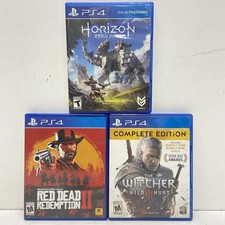 PlayStation 4 Bundle: The Witcher 3, Horizon Zero Dawn & Red Dead Redemption II