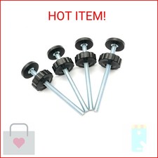 Vmaisi 4 Pack 8MM Baby Gate Threaded Spindle Rod, Replacement Hardware Parts Kit