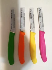 Victorinox 4 pack Swiss Classic Paring Knife w straight edge & ergonomic handle