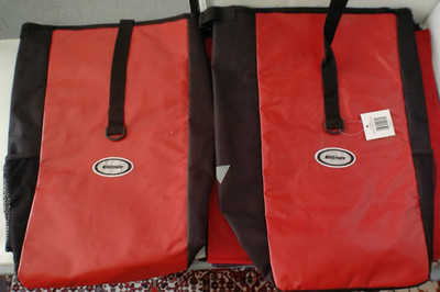 Fahrrad-Gepäcktaschen-Set 2 Stück Bikemate rot-schwarz 