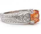 3CT  Padparadscha 925 Sterling Silver Ring Sz 6 L1-6 — photo 2