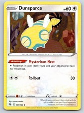 2021 POKEMON DUNSPARCE FUSION STRIKE 207/264 UC NM A56859 FREE S&H