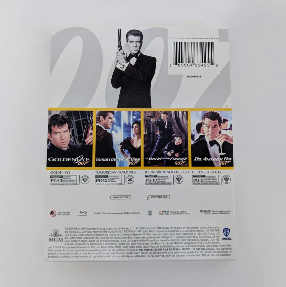 The Pierce Brosnan 007 Collection Blu-ray Box Set James Bond PG-13 MGM - Bild 3 von 4