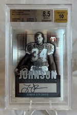 LARRY JOHNSON ROOKIE AUTO 2003 TOPPS PRISTINE AUTOGRAPH BGS 8.5 NM/MT+ 10 AUTO
