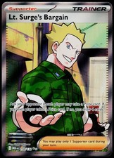 lt surge pokemon card value Lt. Surge's Bargain 170/132 Ultra Rare ME01: Mega Evolution NM Pokemon TCG