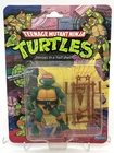 Vintage 1988 Playmates TMNT Michelangelo 10 Back Sealed Carded Figure ￼