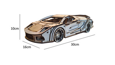 Holzpuzzle 3D Modellbau Lamborghini Geschenk Kreativ für Jugendliche Erwachsene