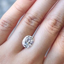 GRA Certified Loose Moissanite shape Oval Cut Stones D VVS1 5.7 MM