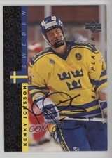 1995-96 Upper Deck Be a Player Auto Kenny Jonsson #S180 Auto 1o1v